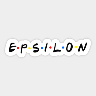 Epsilon Retro Sticker